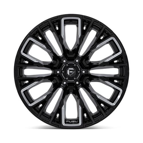 Fuel 1PC D849 REBAR GLOSS BLACK MILLED 22X12