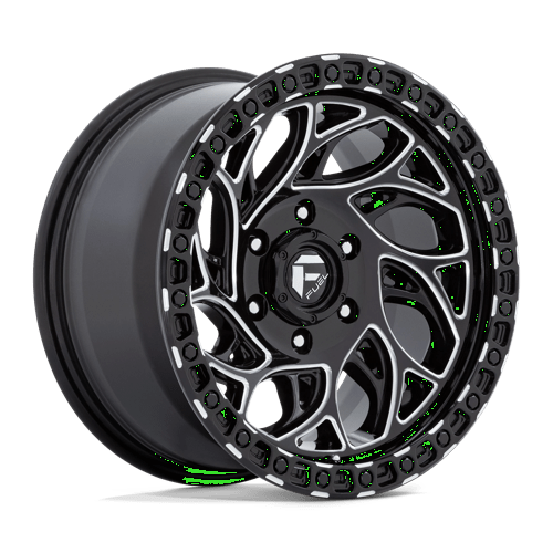 Fuel 1PC D840 RUNNER OR GLOSS BLACK MILLED 17X9