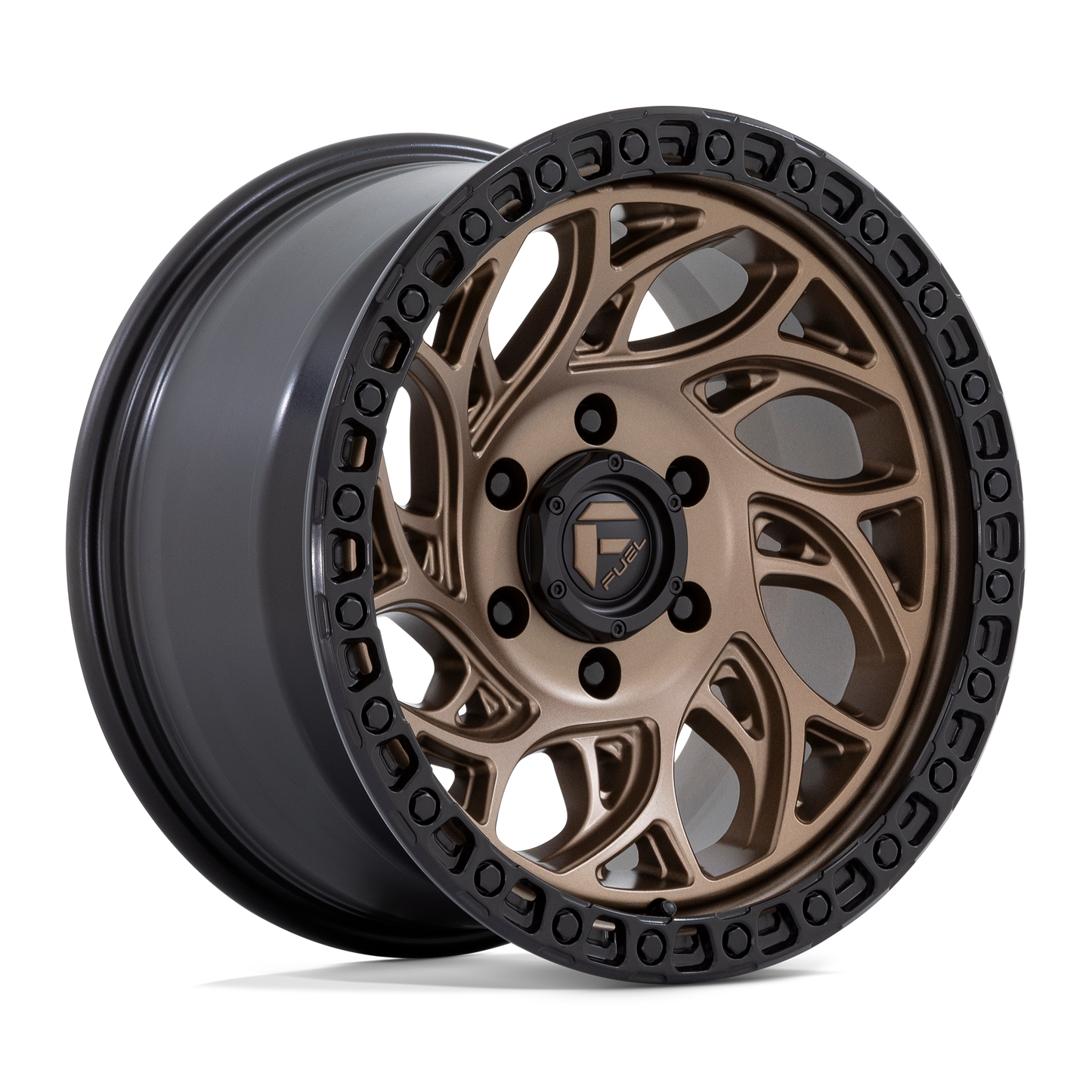 Fuel 1PC D841 RUNNER OR BRONZE WITH BLACK RING 18X9