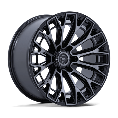 Fuel 1PC FC882 TRAX GLOSS BLACK MACHINED FACE DARK TINTED CLEAR 20X10