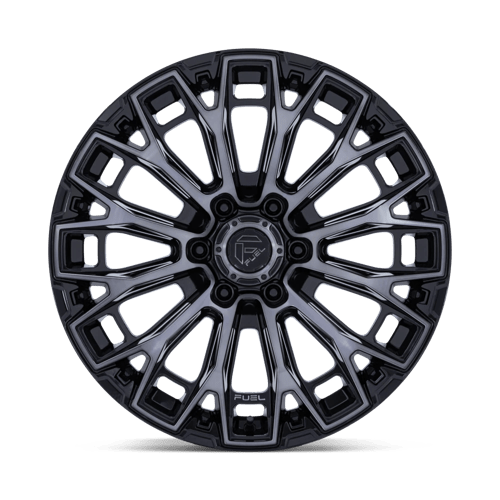Fuel 1PC FC882 TRAX GLOSS BLACK MACHINED FACE DARK TINTED CLEAR 20X10