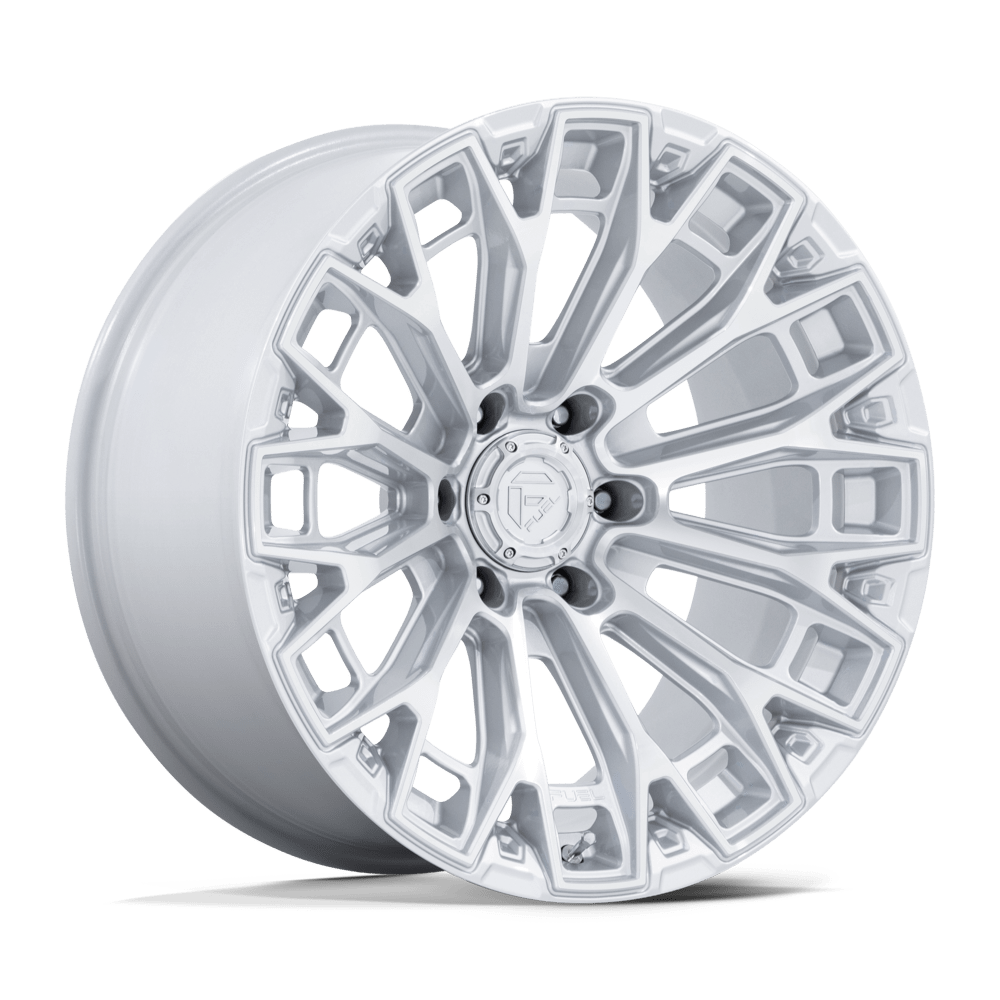 Fuel 1PC FC882 TRAX GLOSS SILVER W/ MACHINED FACE 17X9