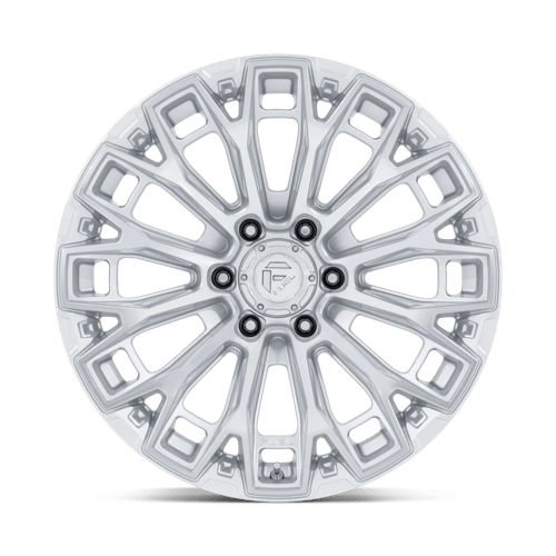 Fuel 1PC FC882 TRAX GLOSS SILVER W/ MACHINED FACE 18X9