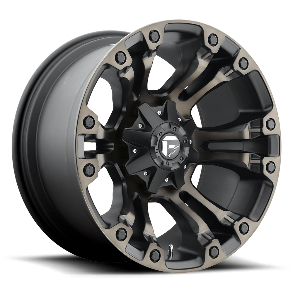 Fuel 1PC D569 VAPOR MATTE BLACK DOUBLE DARK TINT 17X10