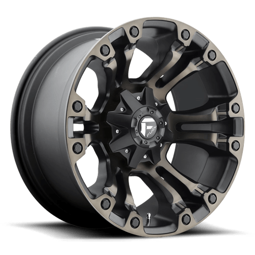 Fuel 1PC D569 VAPOR MATTE BLACK DOUBLE DARK TINT 17X10