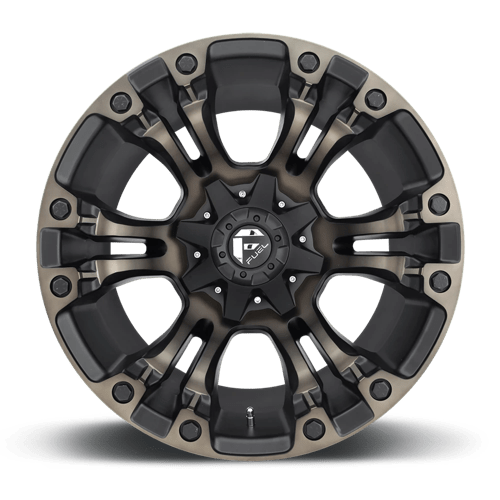 Fuel 1PC D569 VAPOR MATTE BLACK DOUBLE DARK TINT 20X10