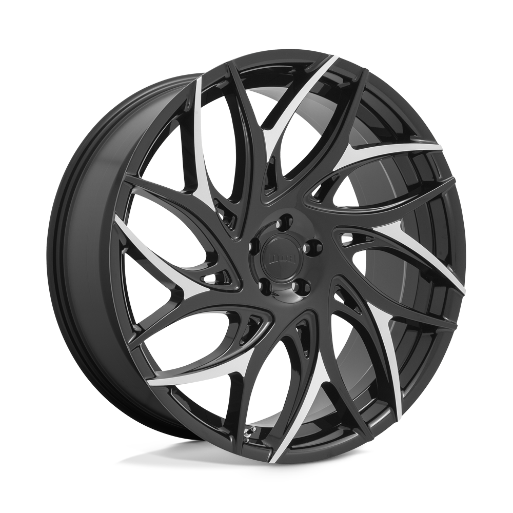 DUB 1PC S259 G.O.A.T. GLOSS BLACK WITH MACHINED SPOKES 24X10