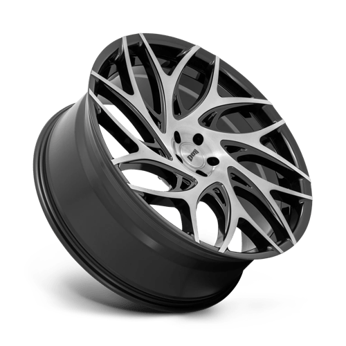 DUB 1PC S260 G.O.A.T. BRUSHED FACE WITH GLOSS BLACK DARK TINT SPOKES 22X9