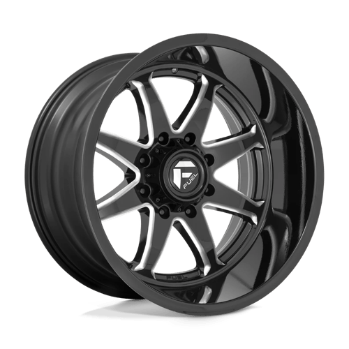 Fuel 1PC D749 HAMMER GLOSS BLACK MILLED 22X12