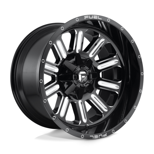 Fuel 1PC D620 HARDLINE GLOSS BLACK MILLED 20X9