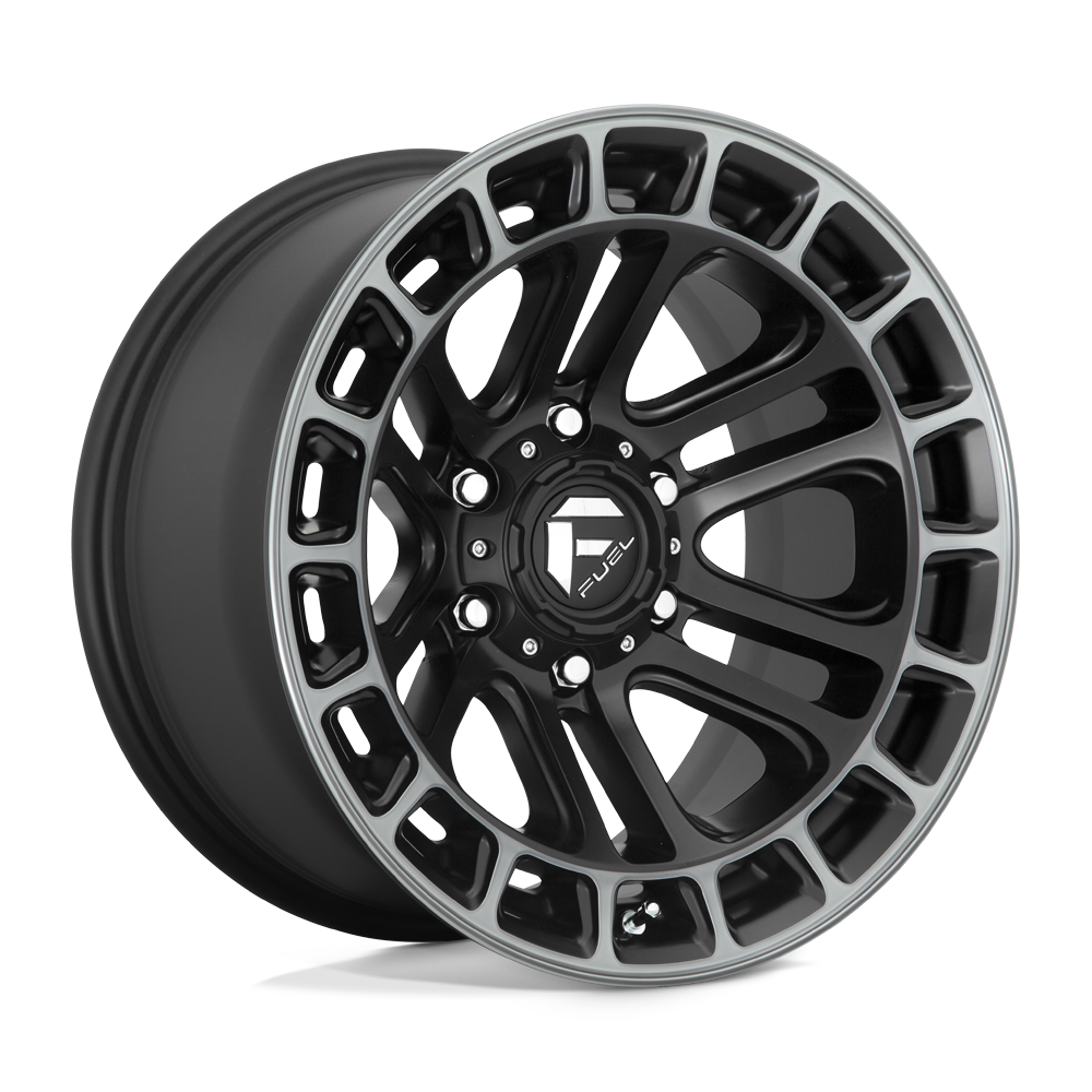 Fuel 1PC D720 HEATER MATTE BLACK DOUBLE DARK TINT MACHINED 17X9