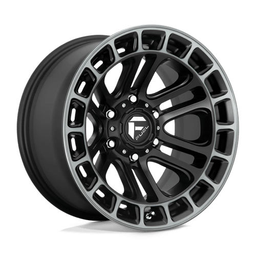 Fuel 1PC D720 HEATER MATTE BLACK DOUBLE DARK TINT MACHINED 17X9
