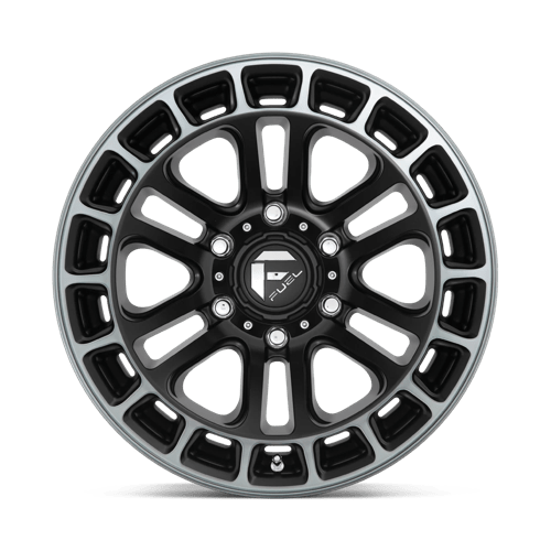 Fuel 1PC D720 HEATER MATTE BLACK DOUBLE DARK TINT MACHINED 18X9