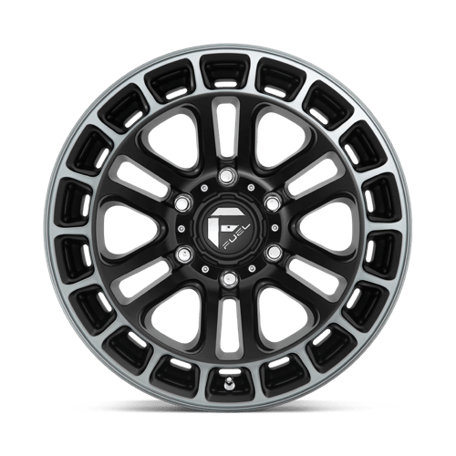 Fuel 1PC D720 HEATER MATTE BLACK DOUBLE DARK TINT MACHINED 17X9