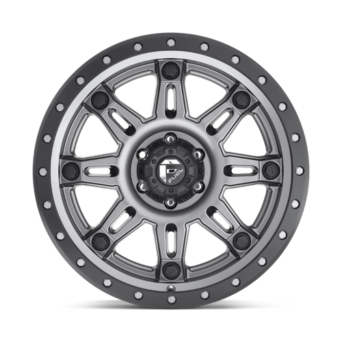 Fuel 1PC D568 HOSTAGE III MATTE GUN METAL BLACK BEAD RING 18X9
