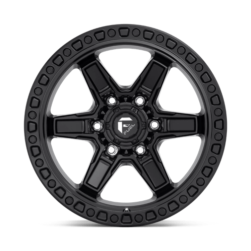 Fuel 1PC D697 KICKER MATTE BLACK 17X9