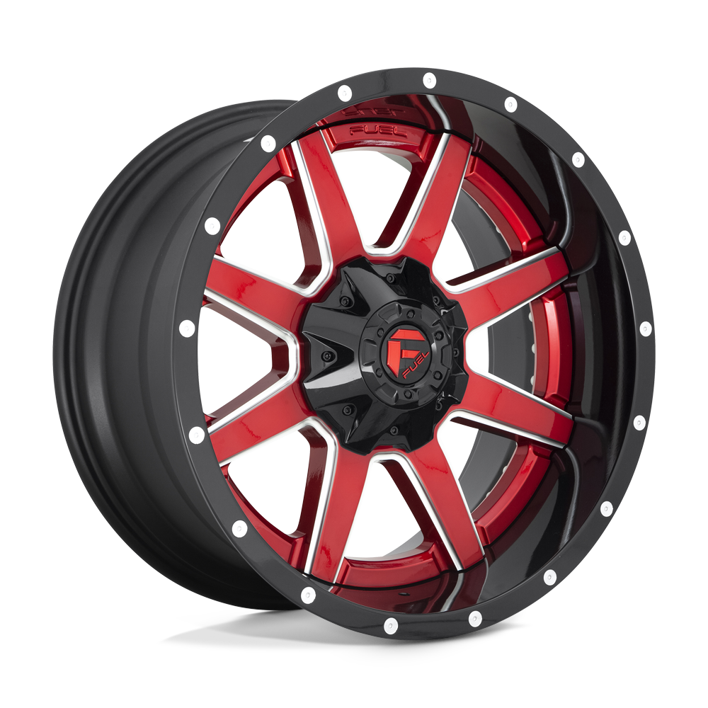 Fuel 2PC D250 MAVERICK GLOSS RED 22X12