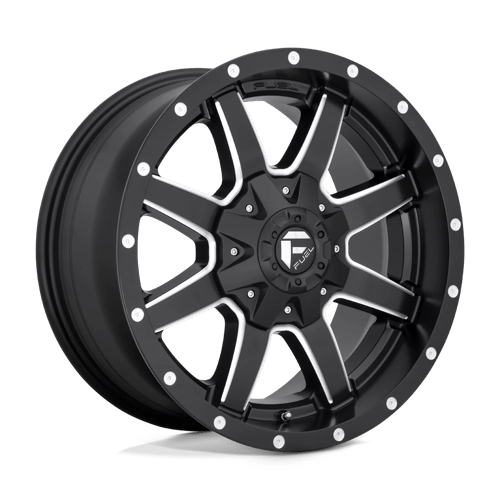 Fuel 1PC D538 MAVERICK MATTE BLACK MILLED 22X9.5