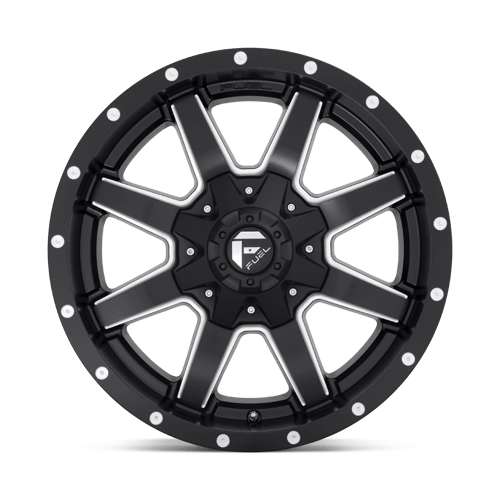 Fuel 1PC D538 MAVERICK MATTE BLACK MILLED 22X10