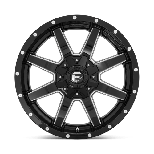 Fuel 1PC D610 MAVERICK GLOSS BLACK MILLED 17X9