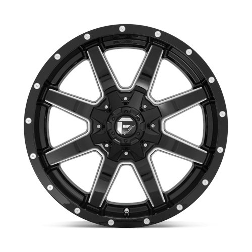 Fuel 1PC D610 MAVERICK GLOSS BLACK MILLED 20X10