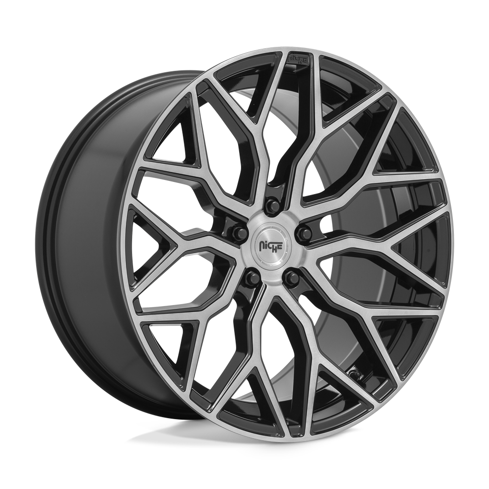 Niche 1PC M262 MAZZANTI GLOSS BLACK BRUSHED FACE 20X10.5