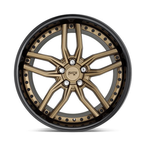 Niche 1PC M195 METHOS MATTE BRONZE BLACK BEAD RING 20X9