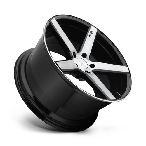 Niche 1PC M124 MILAN GLOSS BLACK BRUSHED 19X8.5