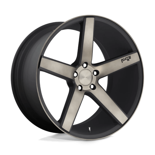 Niche 1PC M134 MILAN MATTE BLACK MACHINED WITH DOUBLE DARK TINT 19X8.5