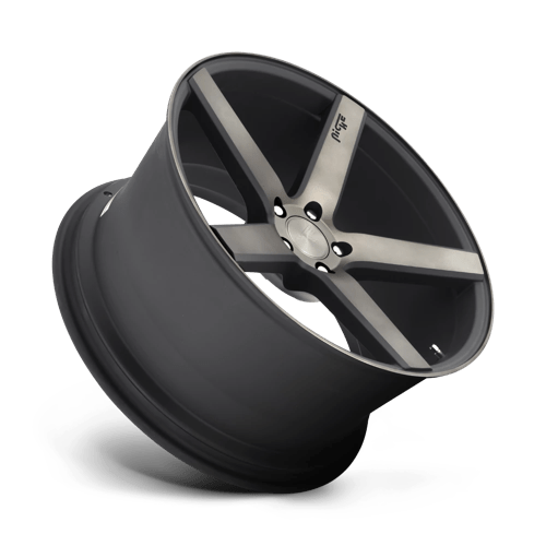 Niche 1PC M134 MILAN MATTE BLACK MACHINED WITH DOUBLE DARK TINT 19X8.5