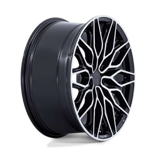 Niche 1PC NC277 CALABRIA 5 GLOSS BLACK MACHINED 22X10.5