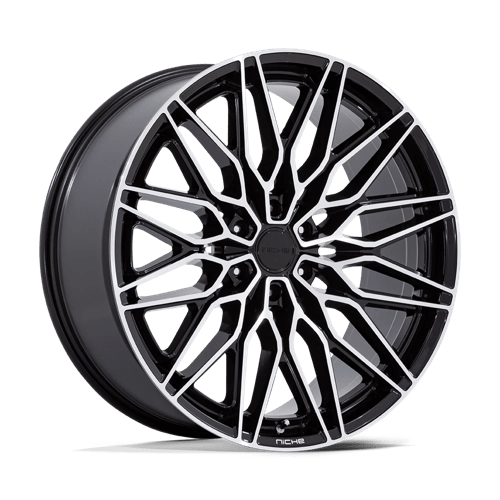 Niche 1PC NC278 CALABRIA 6 GLOSS BLACK MACHINED 22X9.5