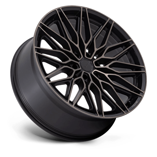 Niche 1PC NC278 CALABRIA 6 MATTE BLACK MACHINED W/ DARK TINT 20X9.5