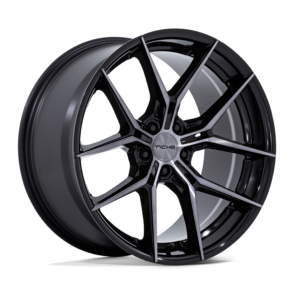 Niche 1PC NC279 PRODIGY 5 GLOSS BLACK DARK TINTED CLEAR 18X8.5