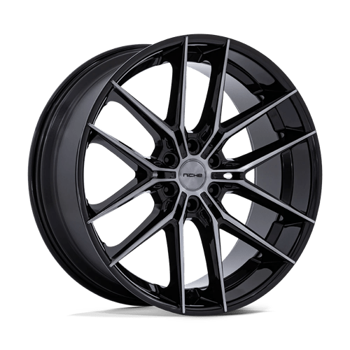 Niche 1PC NC280 PRODIGY 6 GLOSS BLACK DARK TINTED CLEAR 24X10
