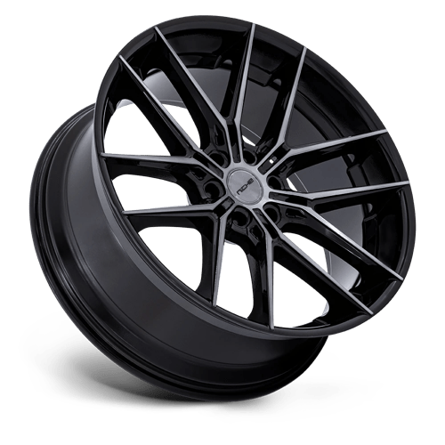 Niche 1PC NC280 PRODIGY 6 GLOSS BLACK DARK TINTED CLEAR 24X10