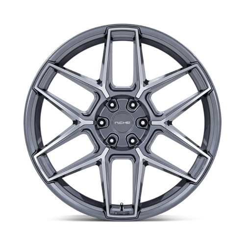 Niche 1PC NC281 RISE ANTHRACITE W/ MACHINED FACE 22X9.5