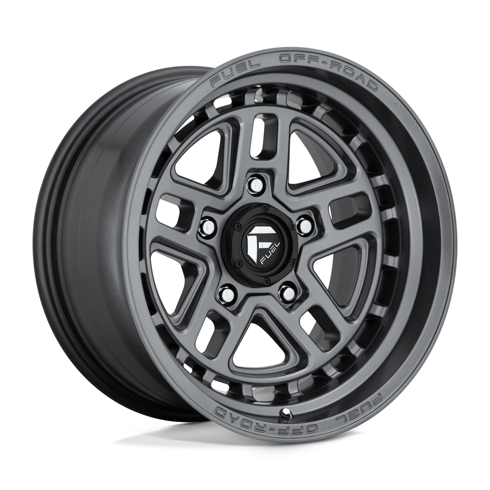 Fuel 1PC D668 NITRO MATTE GUN METAL 17X9