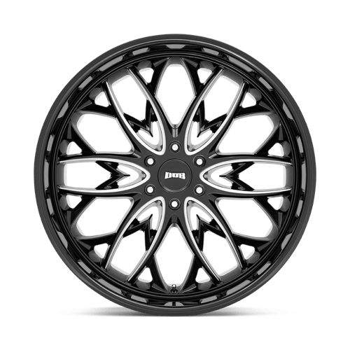 DUB 1PC S263 OG GLOSS BLACK MILLED 22X9.5