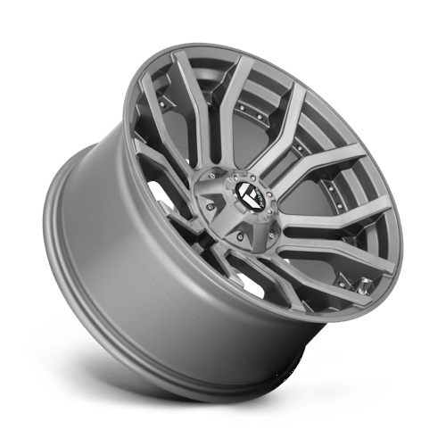 Fuel 1PC D713 RAGE PLATINUM BRUSHED GUN METAL TINTED CLEAR 20X9
