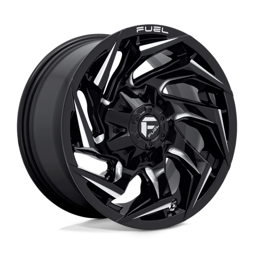 Fuel 1PC D753 REACTION GLOSS BLACK MILLED 18X9