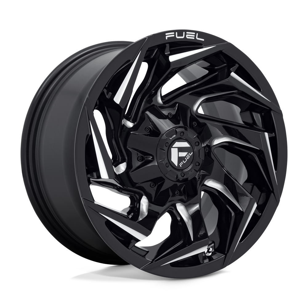 Fuel 1PC D753 REACTION GLOSS BLACK MILLED 18X9