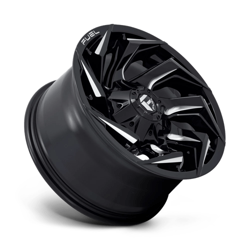 Fuel 1PC D753 REACTION GLOSS BLACK MILLED 18X9