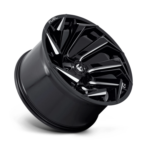 Fuel 1PC D753 REACTION GLOSS BLACK MILLED 22X12