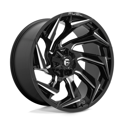 Fuel 1PC D753 REACTION GLOSS BLACK MILLED 24X12