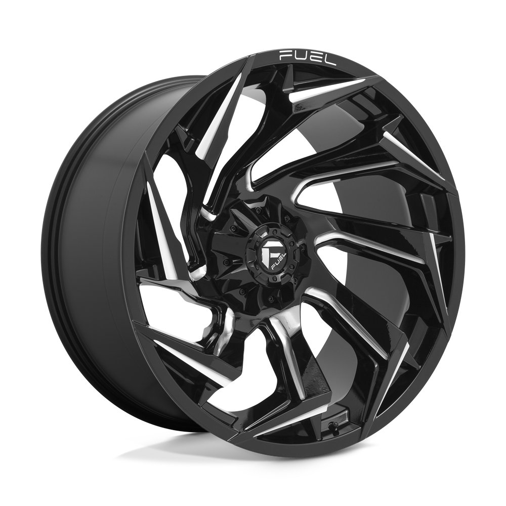 Fuel 1PC D753 REACTION GLOSS BLACK MILLED 24X12