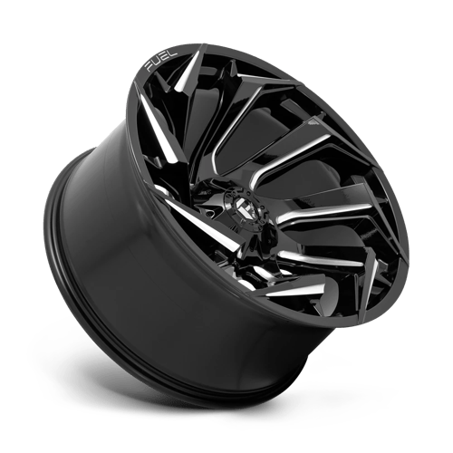 Fuel 1PC D753 REACTION GLOSS BLACK MILLED 24X12
