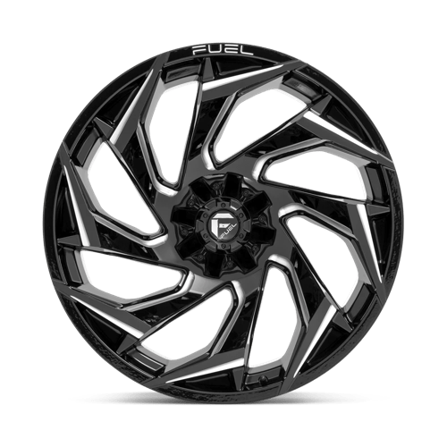 Fuel 1PC D753 REACTION GLOSS BLACK MILLED 24X12