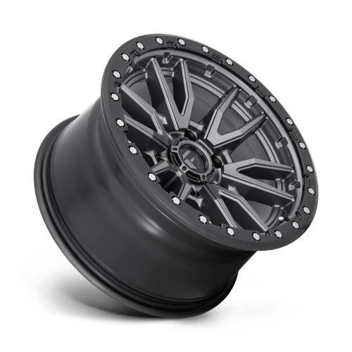 Fuel 1PC D680 REBEL MATTE GUN METAL BLACK BEAD RING 18X9