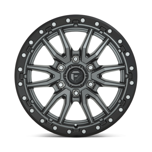 Fuel 1PC D680 REBEL MATTE GUN METAL BLACK BEAD RING 22X9